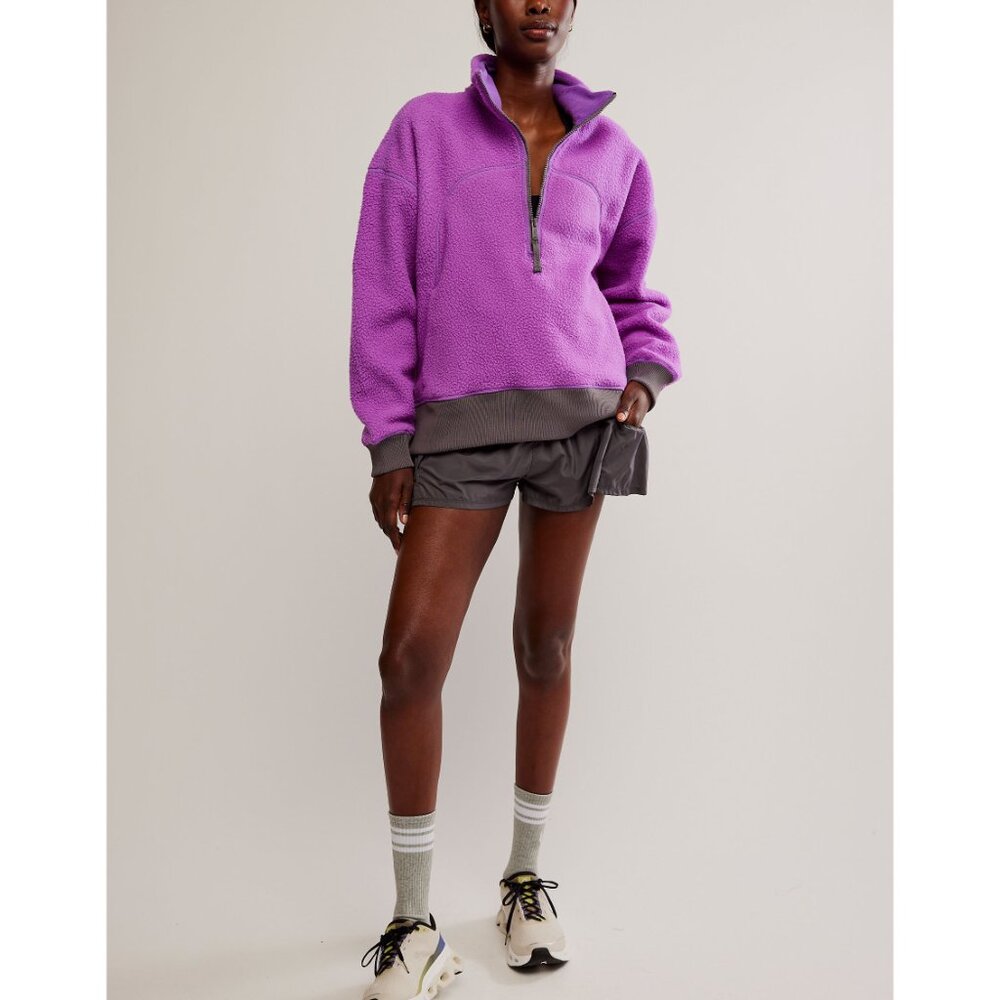 FP MOVEMENT Hit The Slopes Quarter Zip Pullover / Red Violet - Picture 6 of 6